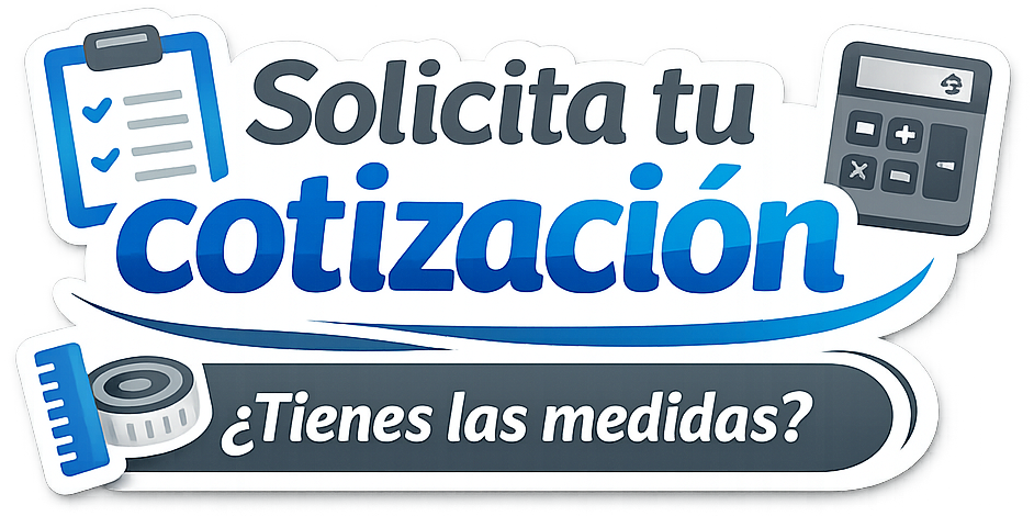 Solicita tu cotización de cortinas roller a medida con cálculo de medidas y asesoría para instalación.